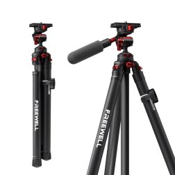 Freewell Carbon Fiber Real Travel Tripod with 360° Ball Head for Cameras and Smartphones