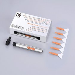 K&F Concept Versatile Cleaning Kit - 24mm Camera Full Frame Sensor Cleaning Swab Kit + Cleaning Pen + Liquid (20ml)