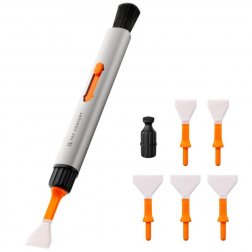 K&F Concept Versatile Cleaning Kit - Camera APS-C (x2) + Full Frame (x4) Sensor Cleaning Swab Kit + Cleaning Pen + Liquid (20ml)