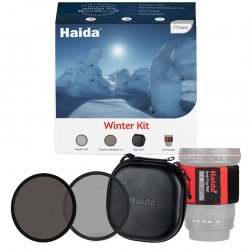 Haida Winter Kit 67mm with anti-fog belt and CPL, Mist Black and Filter Case