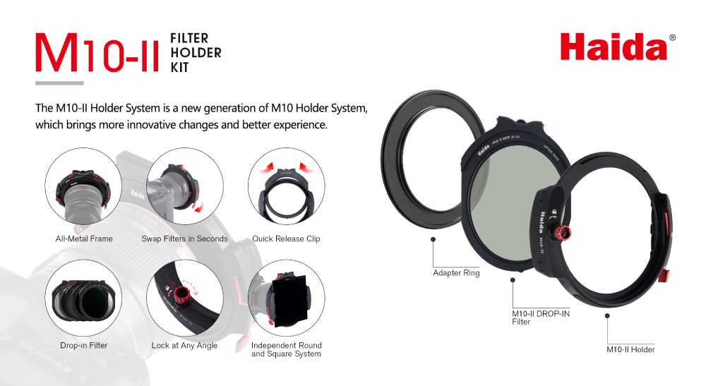 Haida mark II filter holder features